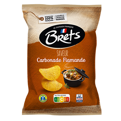 Chips Brets Carbonade Flamande 125g (le paquet)