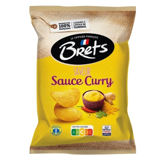 Chips Brets Sauce Curry 125g (le paquet)