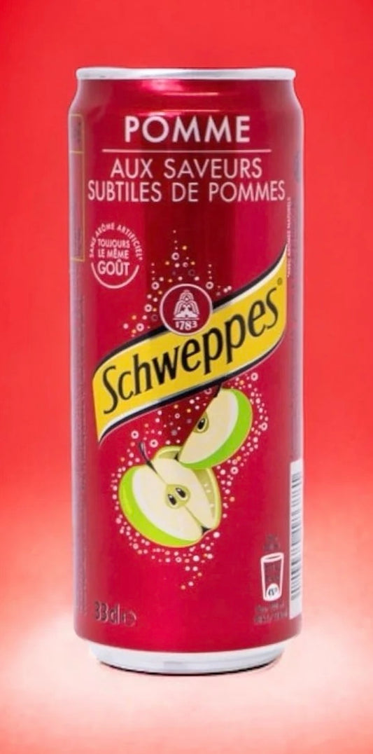 Schweppes Pomme 33cl (la canette)
