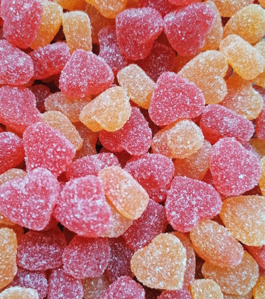 Mini Cœur Fraise Pêche Halal - 100g