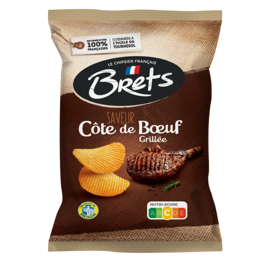 Chips Brets Côte de Bœuf Grillée 125g (le paquet)